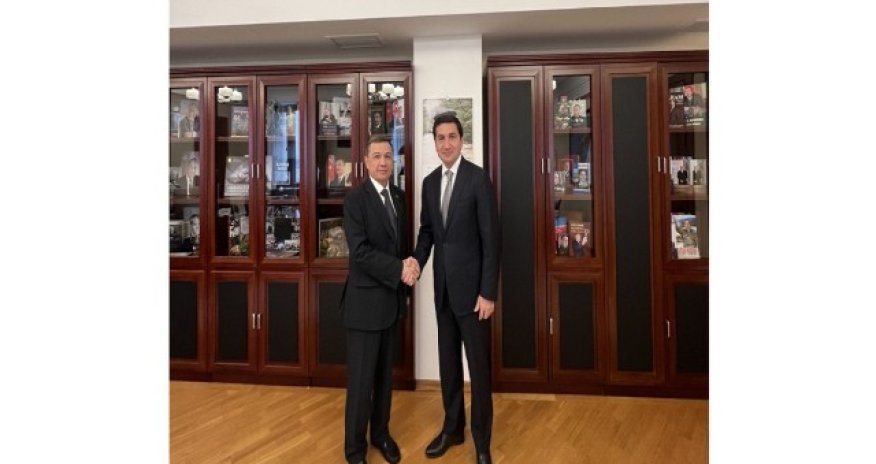 Hikmət Hacıyev Türkmənistan səfiri ilə görüşüb