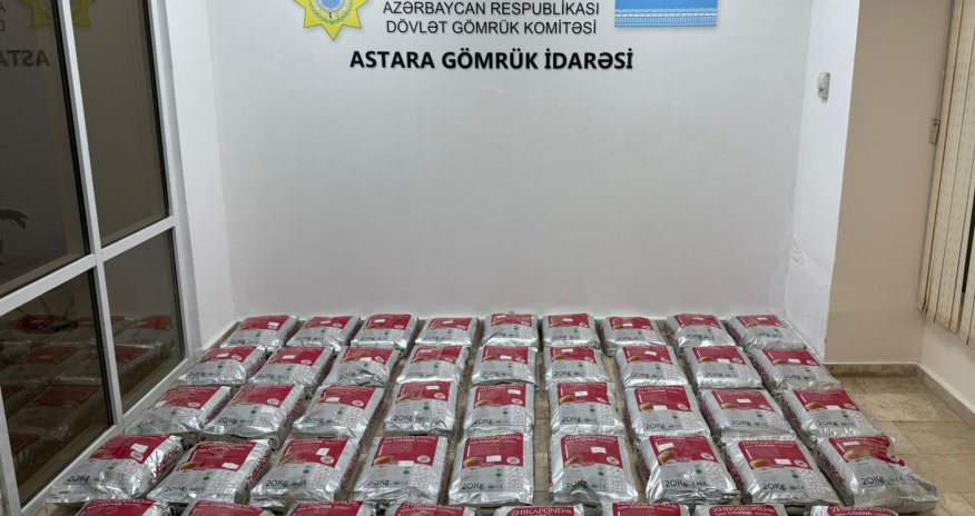 Astara gömrüyündə Avropaya gedən 456 kq narkotik aşkarlanıb