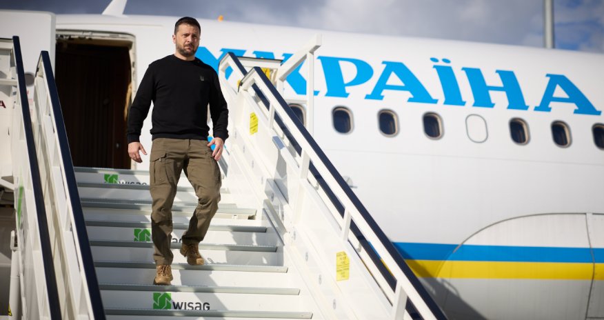 Зеленский прибыл с официальным визитом в Афины