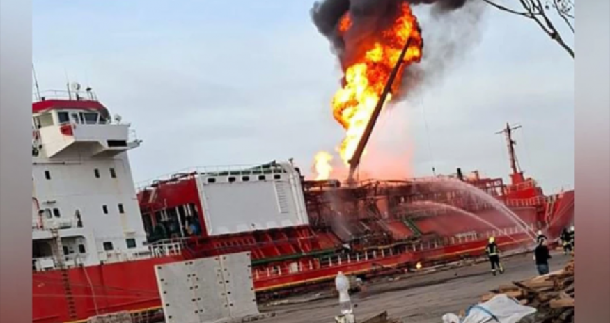 Турецкий танкер подвергся атаке БПЛА в Одессе