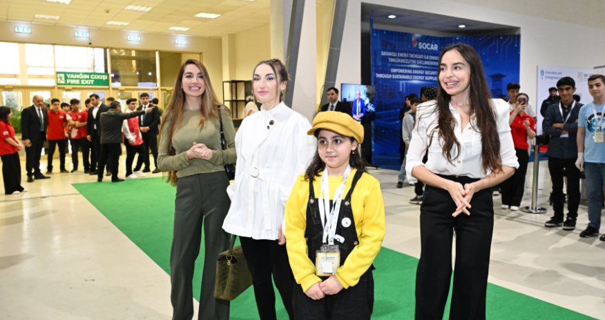 Leyla Əliyeva Beynəlxalq STEAM Azərbaycan Festivalını ziyarət edib