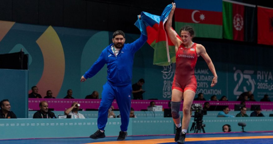Azərbaycanın qadın güləşçisi İslamiadanın qalibi olub