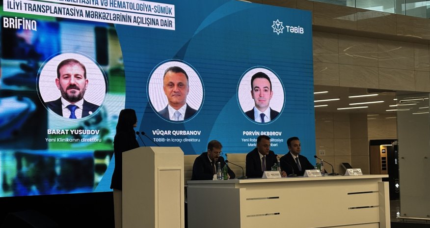 Ölkədə 28 otaqlı yeni sümük iliyi transplantasiyası mərkəzi istifadəyə verilib