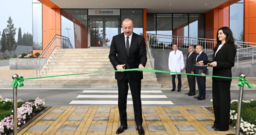 Prezident dərman preparatları istehsalı müəssisəsinin açılışında iştirak edib