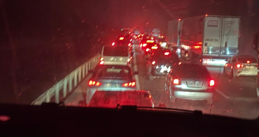 Bakı-Qazax yolunda sıxlıq yaranıb