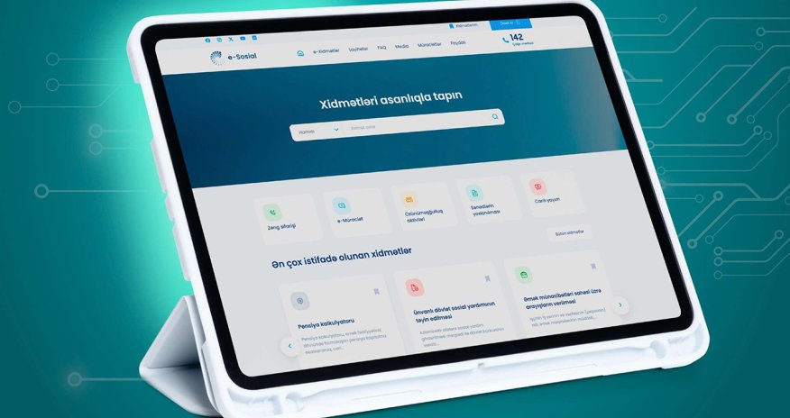 &ldquo;e-sosial&rdquo; internet portalından 13,8 milyon dəfə istifadə olunub
