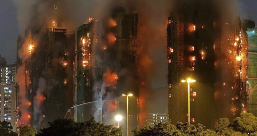 Honq Konqda yanğın nəticəsində ölənlərin sayı 36 nəfərə çatıb - Yenilənib