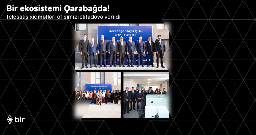 Bir ekosistemindən Qarabağda daha bir təşəbbüs: m10 və Milliön telesatış xidmətləri üçün yeni ofis açıldı