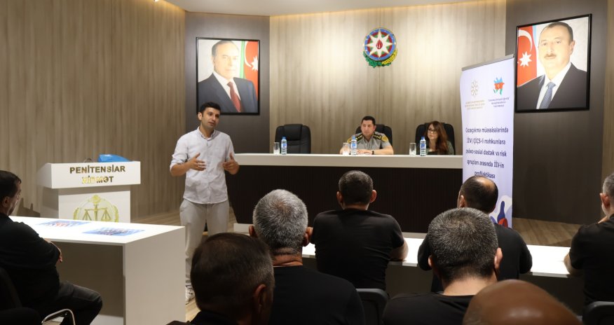 Cəzaçəkmə müəssisələrində İİV-profilaktikası ilə bağlı maarifləndirmə tədbirləri həyata keçirilib