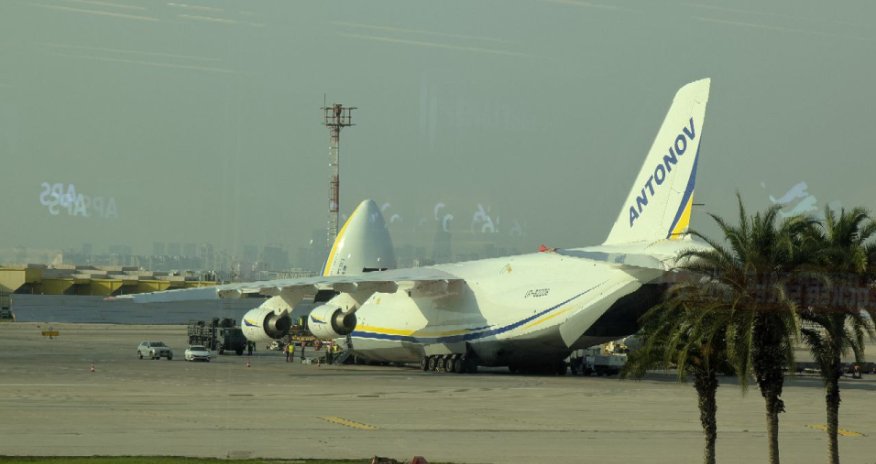 Украинский Ан-124 замечен в израильском аэропорту