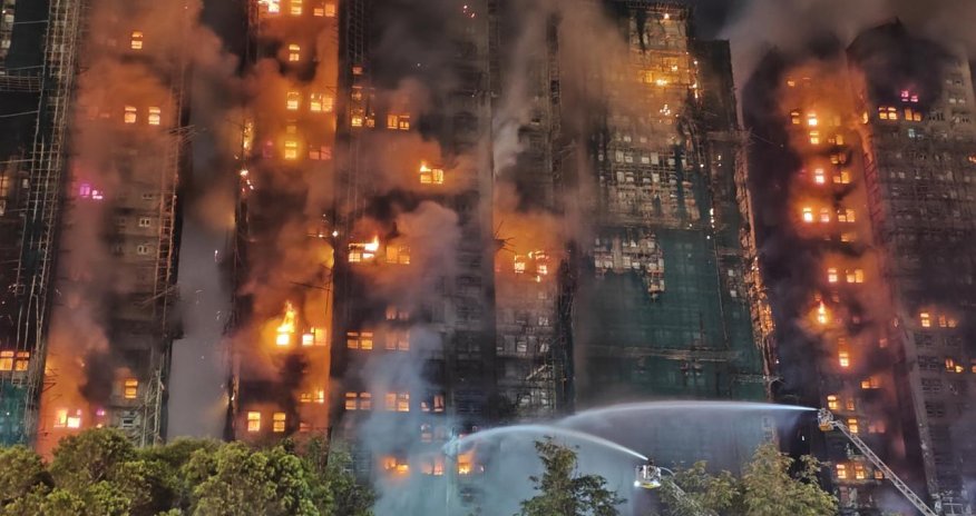 Honkonqda yanğında ölənlərin sayı 146-ya çatıb