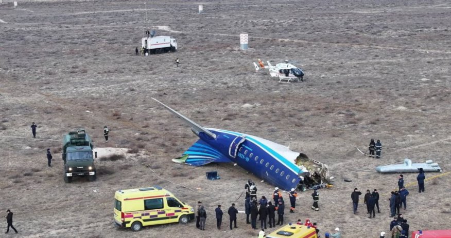 
Qazaxıstanda AZAL təyyarəsinin qəzası ilə bağlı istintaq başa çatır