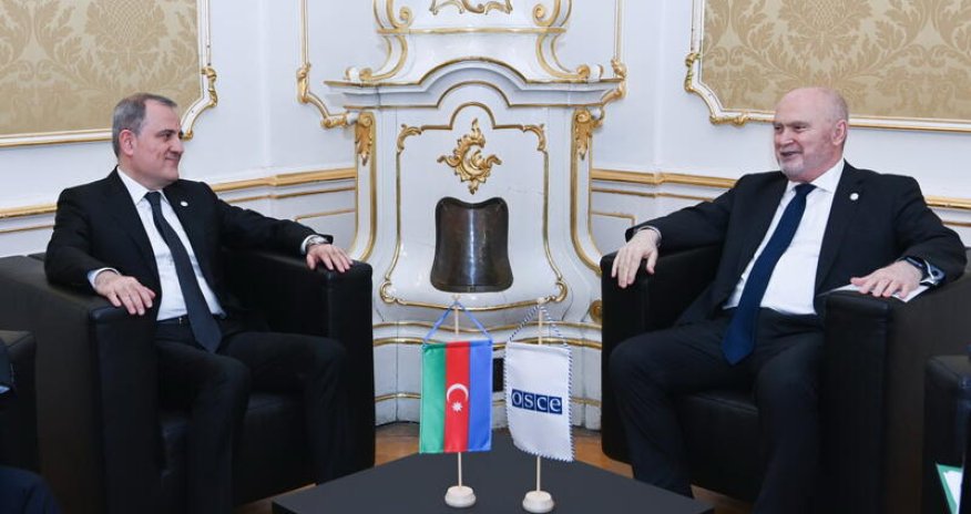 Джейхун Байрамов обсудил с генсеком ОБСЕ мирный процесс между Азербайджаном и Арменией
