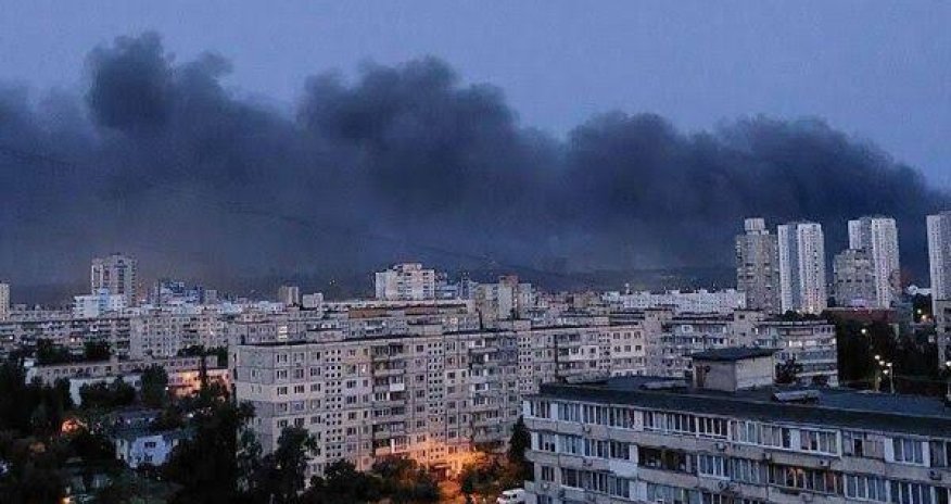 Массированная атака на Киев