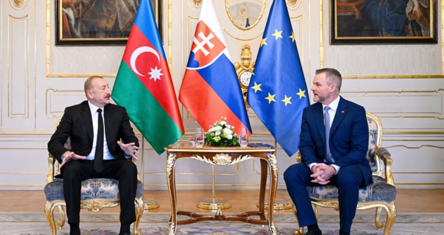 Состоялась встреча президентов Азербайджана и Словакии в формате один на один