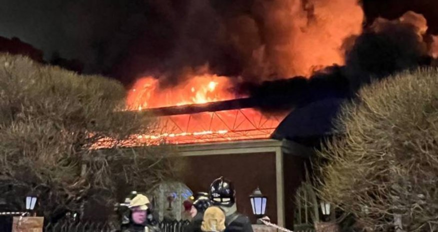 Sankt-Peterburqda bazarda yanğın baş verib