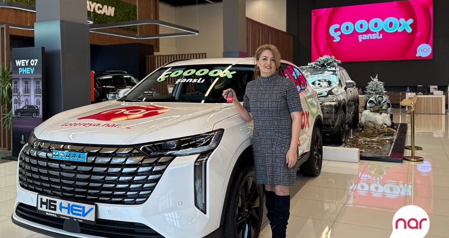 The 7th car has been won in Nar&rsquo;s &ldquo;Çoox Şanslı&rdquo; lottery
