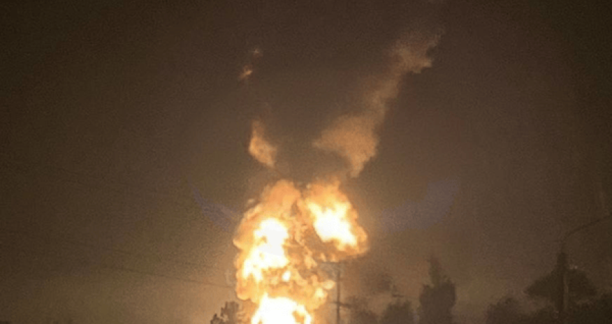 Взрывы и пожар в Крыму