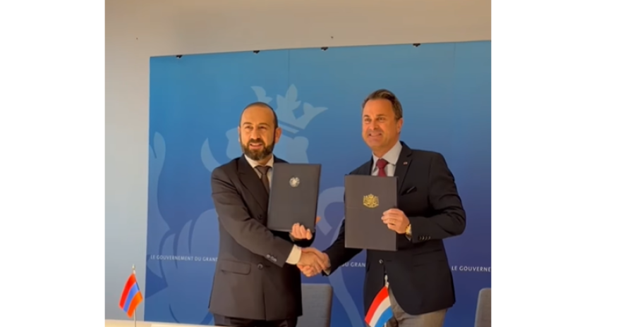 Ermənistan və Lüksemburq strateji tərəfdaşlıq haqqında bəyannamə imzalayıb