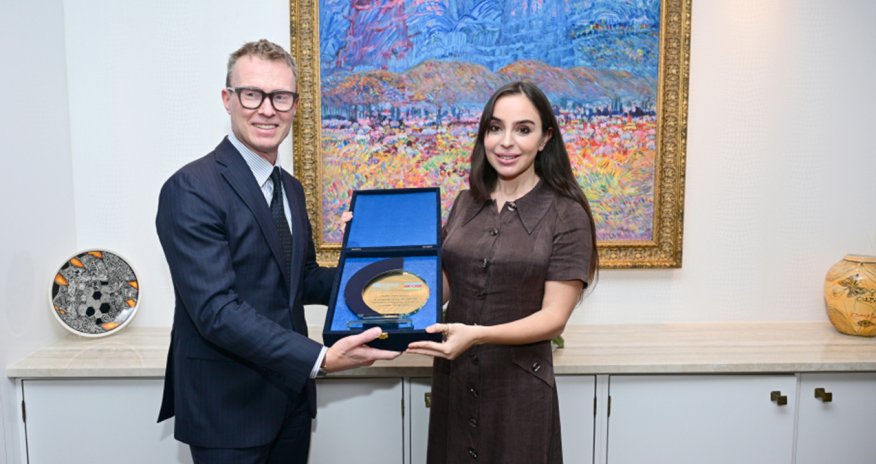 Leyla Əliyeva ÜST-nin xüsusi nümayəndəsi ilə görüşüb