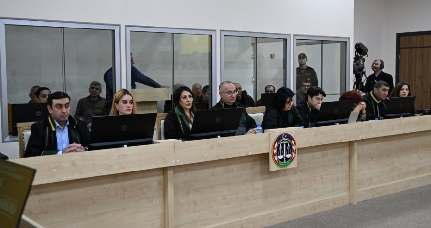 Ermənistan vətəndaşlarının məhkəməsi təqsirləndirilən şəxslərin son söz çıxışları ilə davam etdirilib