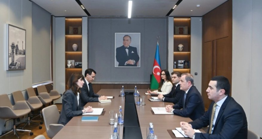 Ceyhun Bayramov diplomatik fəaliyyəti başa çatan Vladanka Andreyevanı qəbul edib