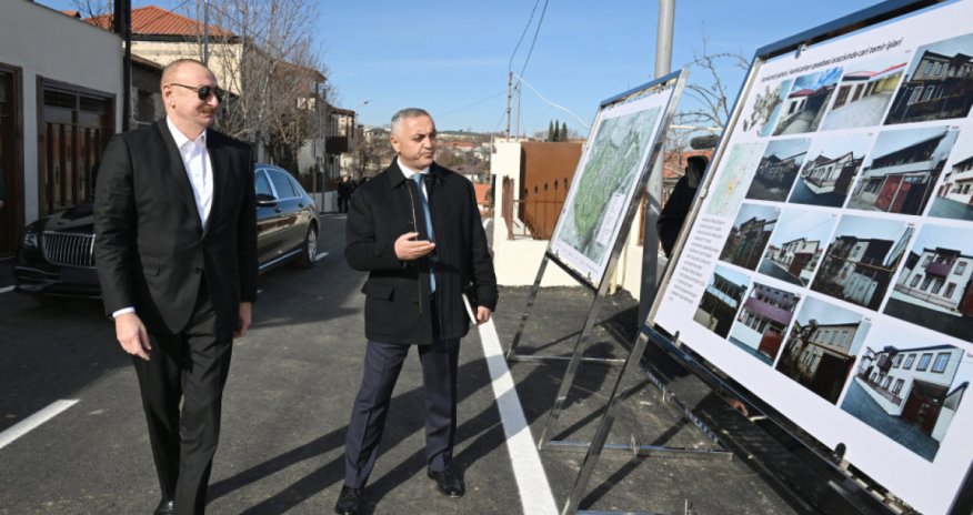 Prezident İlham Əliyev Xankəndinin Kərkicahan qəsəbəsində olub