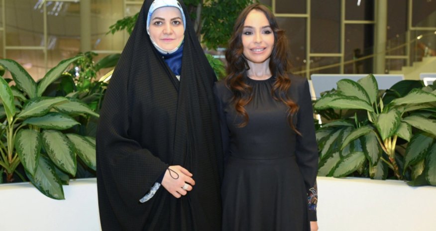 Leyla Əliyeva Zəhra Pezeşkianla görüşüb