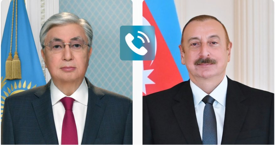 Qazaxıstan prezidenti Əliyevə zəng edib