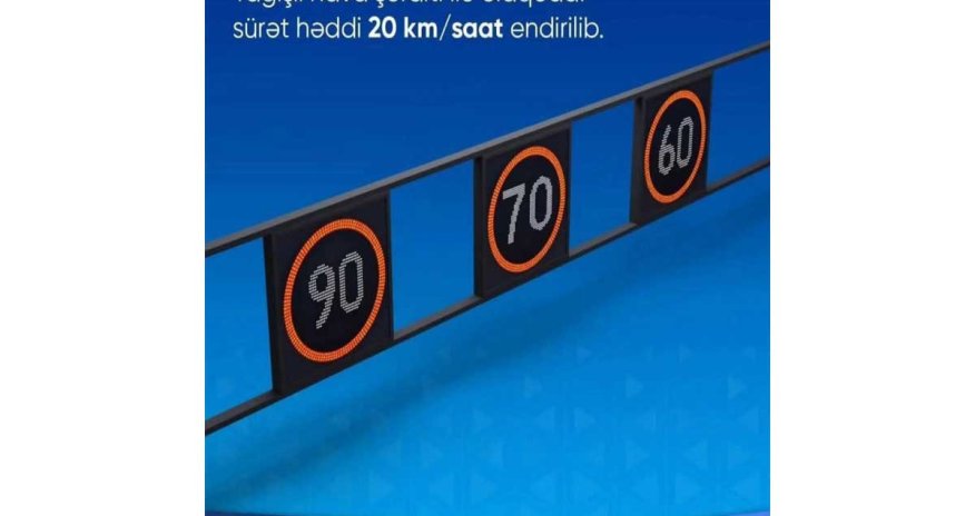 Yağışlı hava ilə əlaqədar Zığ&ndash;Hava Limanı yolunda sürət həddi endirilib