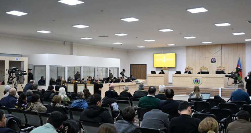Ermənistan vətəndaşlarının məhkəməsi təqsirləndirilən şəxslərin son söz çıxışları ilə davam etdirilib