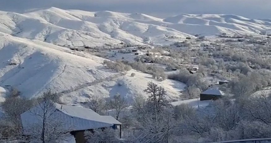 Bəzi rayonlara qar yağıb - Faktiki hava