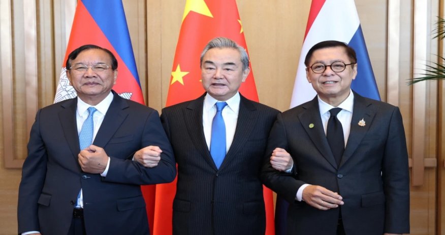 Top diplomats of China, Cambodia and Thailand meet as Beijing seeks to strengthen role in dispute