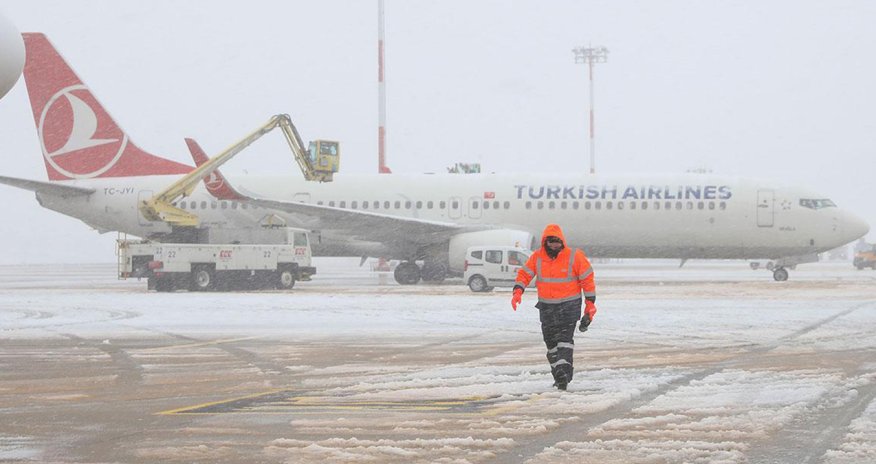 Türkiyədə 61 təyyarə reysi ləğv olunub