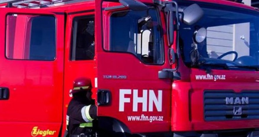 Bakıda restoranda yanğın olub