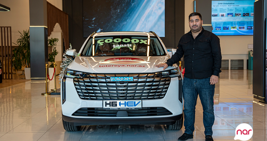 The 10th car winner announced in Nar&rsquo;s &ldquo;Çoox Şanslı&rdquo; lottery
