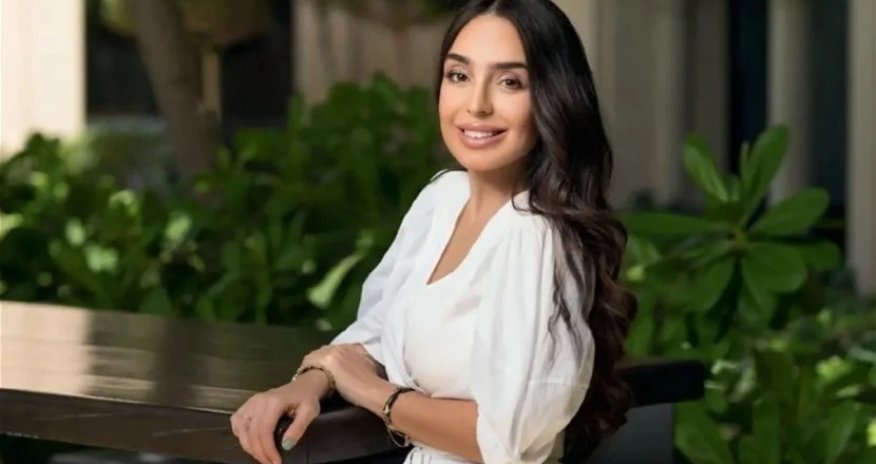 Leyla Əliyeva Qusarın Hil kəndindənpaylaşım edib