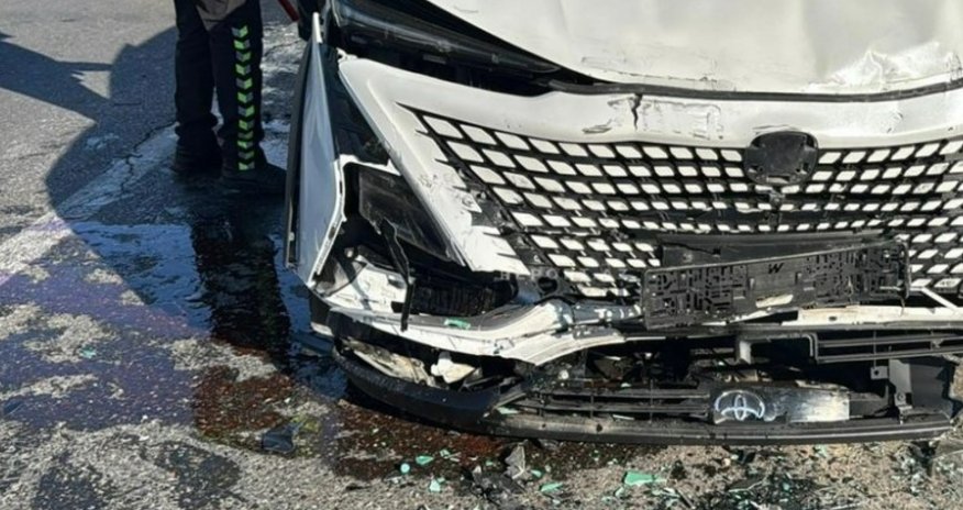 Sumqayıtda zəncirvari qəza: Sülh prospektində altı avtomobil toqquşub