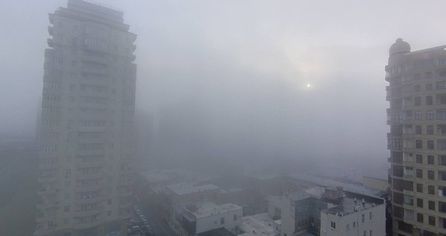 Bəzi ərazilərdə dumanlı hava müşahidə olunur