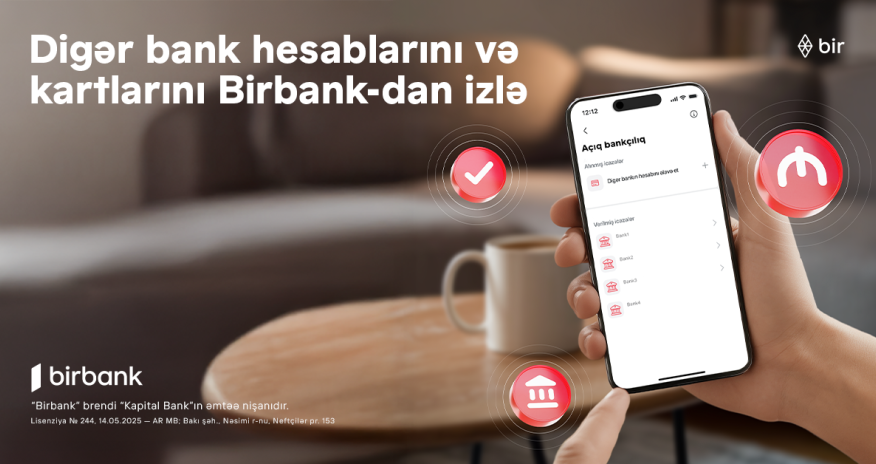 Rəqəmsal bankçılıqda yeni dövr: bütün bank əməliyyatlarınızı Birbank-da izləyin