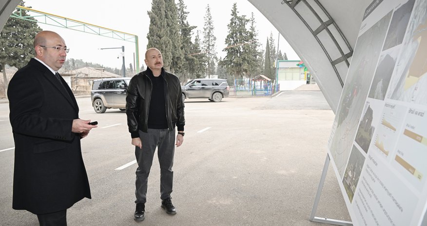 Əliyev Ağdərənin Baş planı ilə tanış oldu