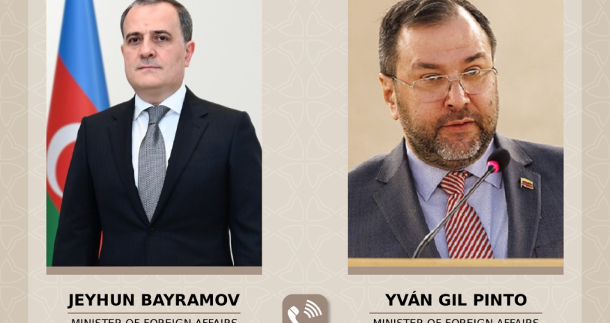 Bayramov həmkarı ilə Venesueladakı son hadisələri müzakirə edib