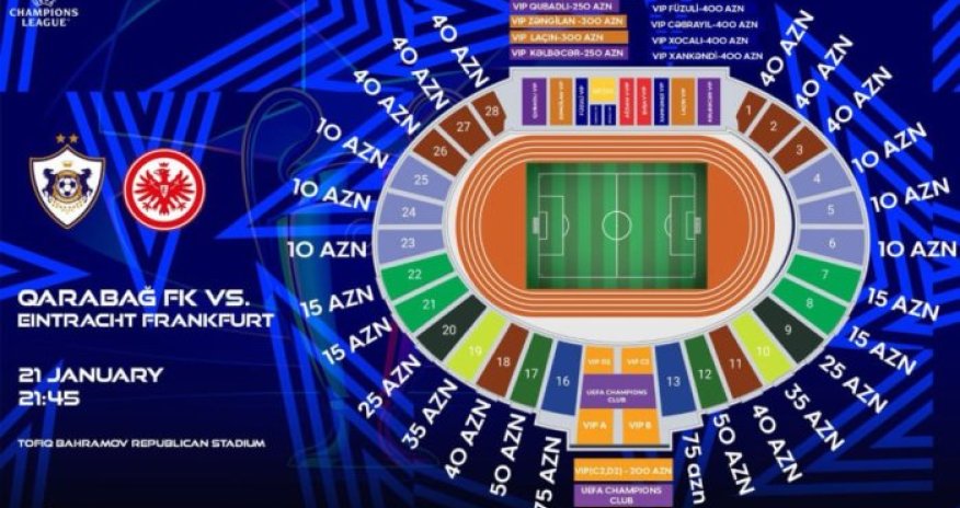 &ldquo;Qarabağ&rdquo; - &ldquo;Ayntraxt&rdquo; oyununun biletləri sabah satışa çıxarılacaq