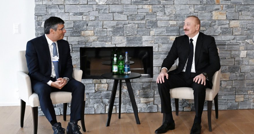 Prezident Davosda Braziliyanın "BTG Pactual" şirkətinin sədri ilə görüşüb