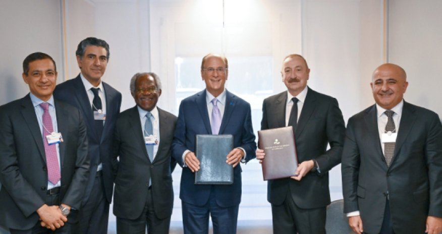 Ильхам Алиев встретился с главами BlackRock и GIP