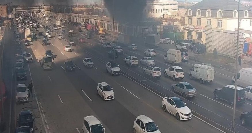 Пожар произошел на объекте на проспекте Зии Буниятова в Баку