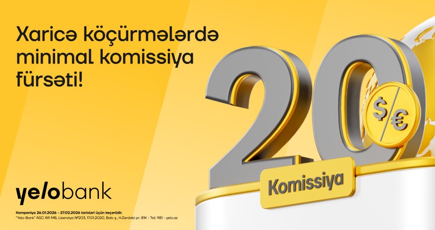 
Xaricə pul köçürmələri &ndash; daha çox ölkəyə, daha sərfəli şərtlərlə!