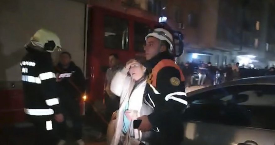 Xırdalanda çoxmərtəbəli yaşayış binasında yanğın olub