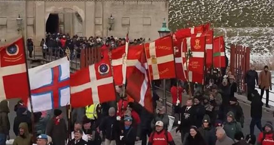 В Дании у посольства США прошла акция протеста из-за ситуации с Гренландией