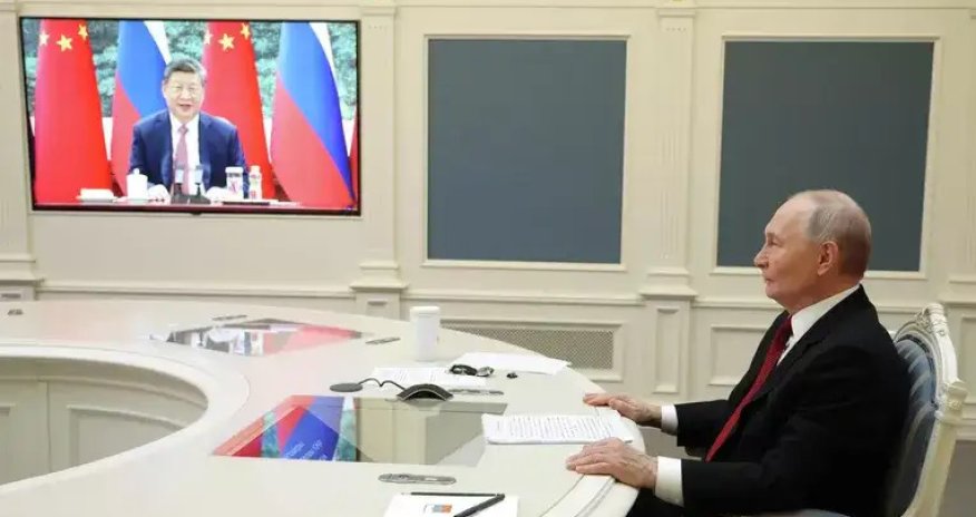 Putin və Si Cinpin Ukrayna münaqişəsinin sülh yolu ilə həllini müzakirə ediblər